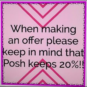 Poshmark takes 20% commision from my sale.